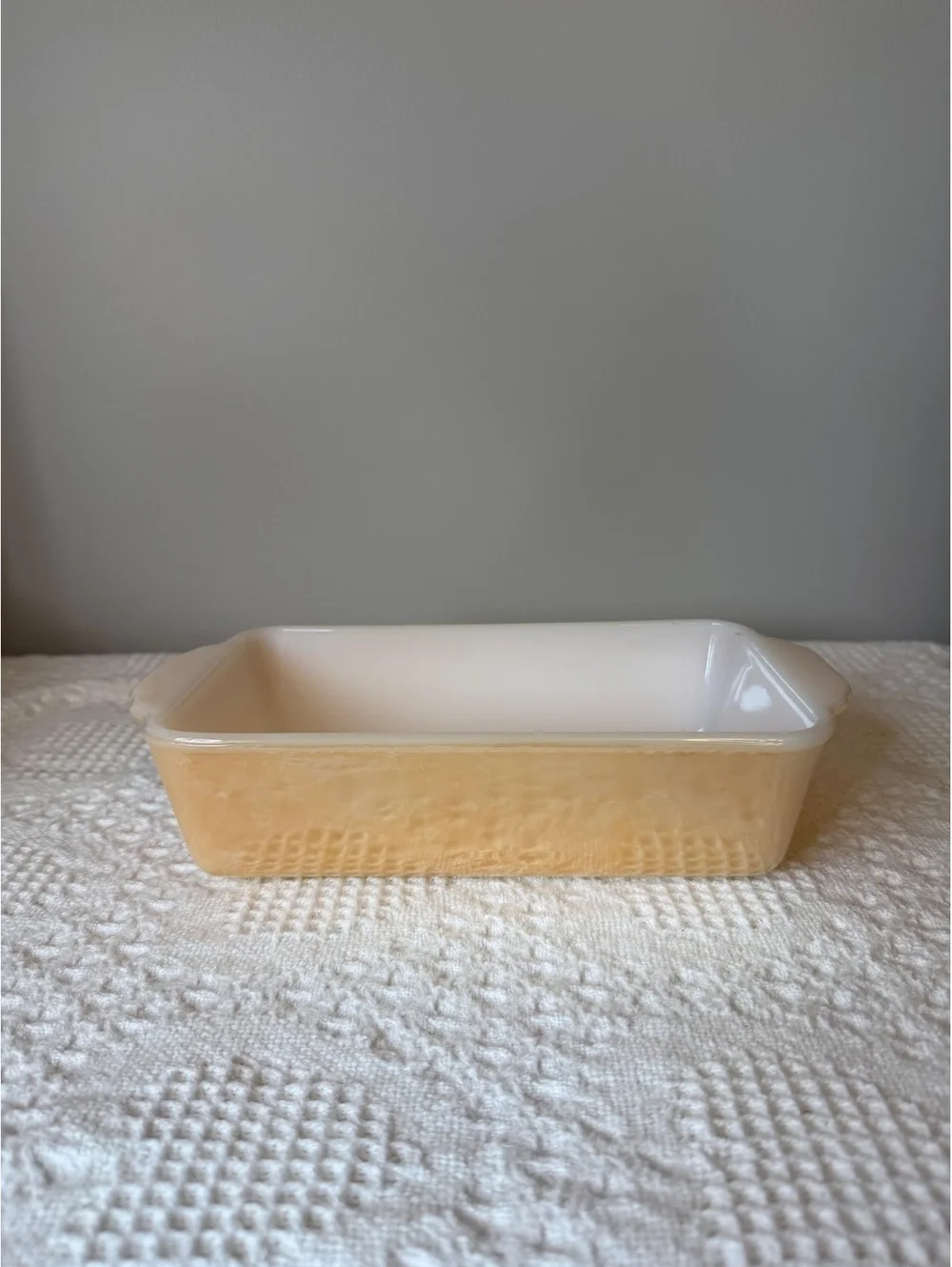 Fire King Peach Lustre 409 1 quart loaf pan/baking dish